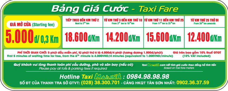 Bảng giá cước Taxi Mai Linh - hinh 3