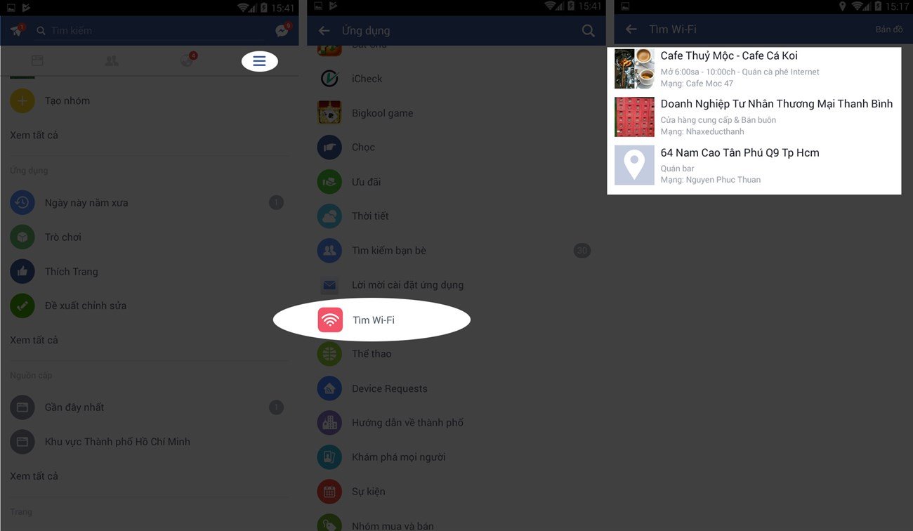 Cách tìm điểm phát WiFi trên ứng dụng Facebook - hinh 4