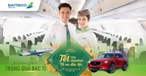 Mua vé Bamboo Airways có cơ hội trúng xe hơi Mazda CX5