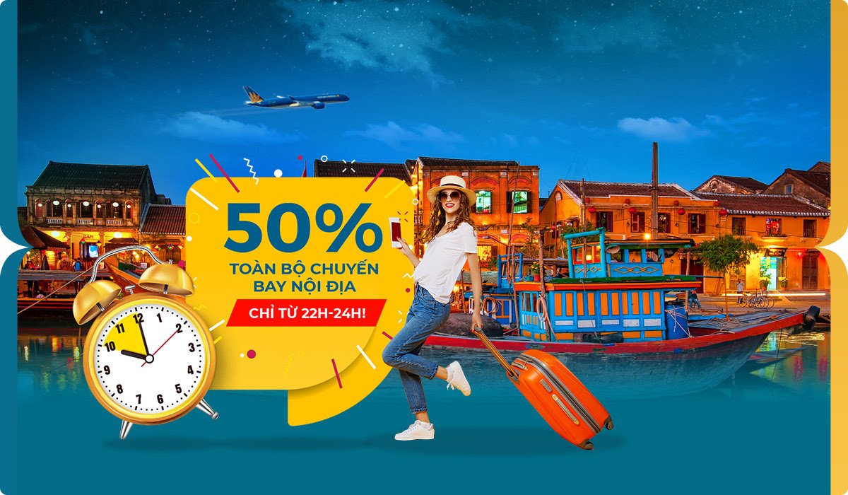 Mid-night Sales 50% TOÀN BỘ nội địa