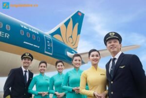 vé máy bay vietnam airline đội bay