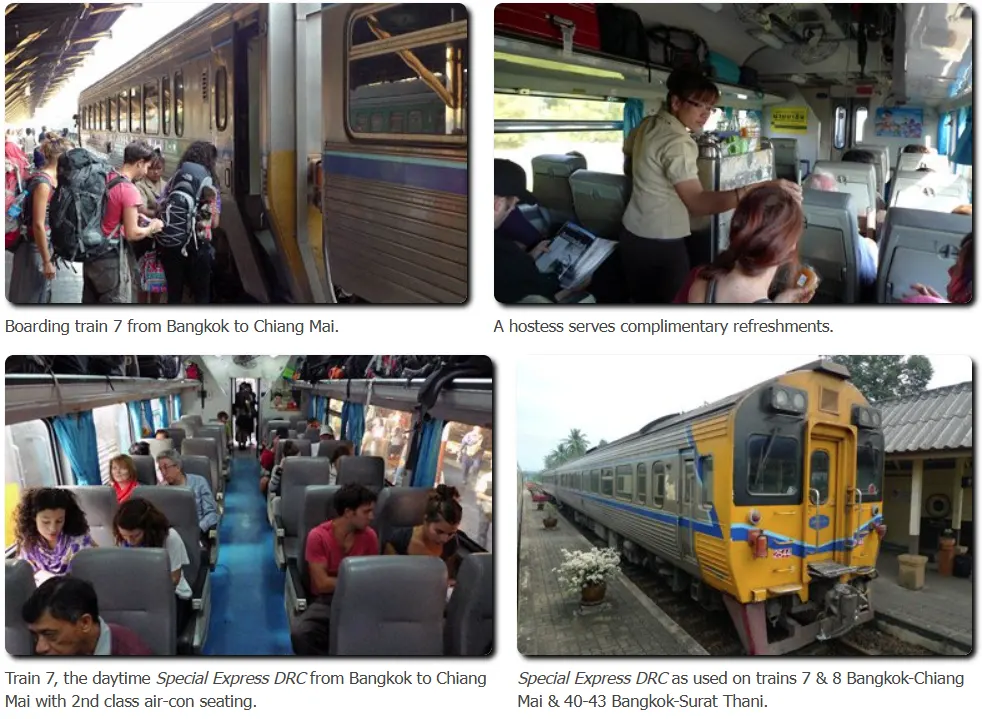 2nd class seats
Special Express DRC (Diesel Rail Car)