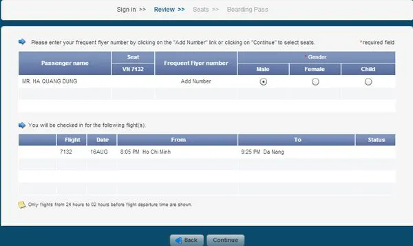 Thủ tục check in online Vietnam Airlines, Vietjet - hinh 03